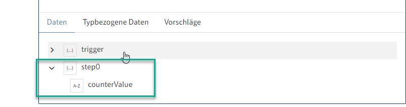 Datenauswahl