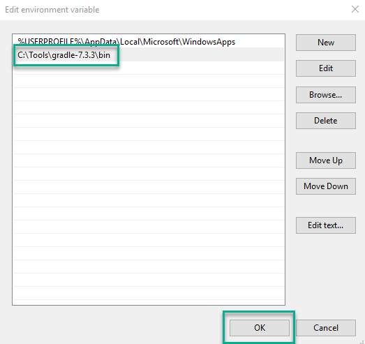 Speichern Path Variable