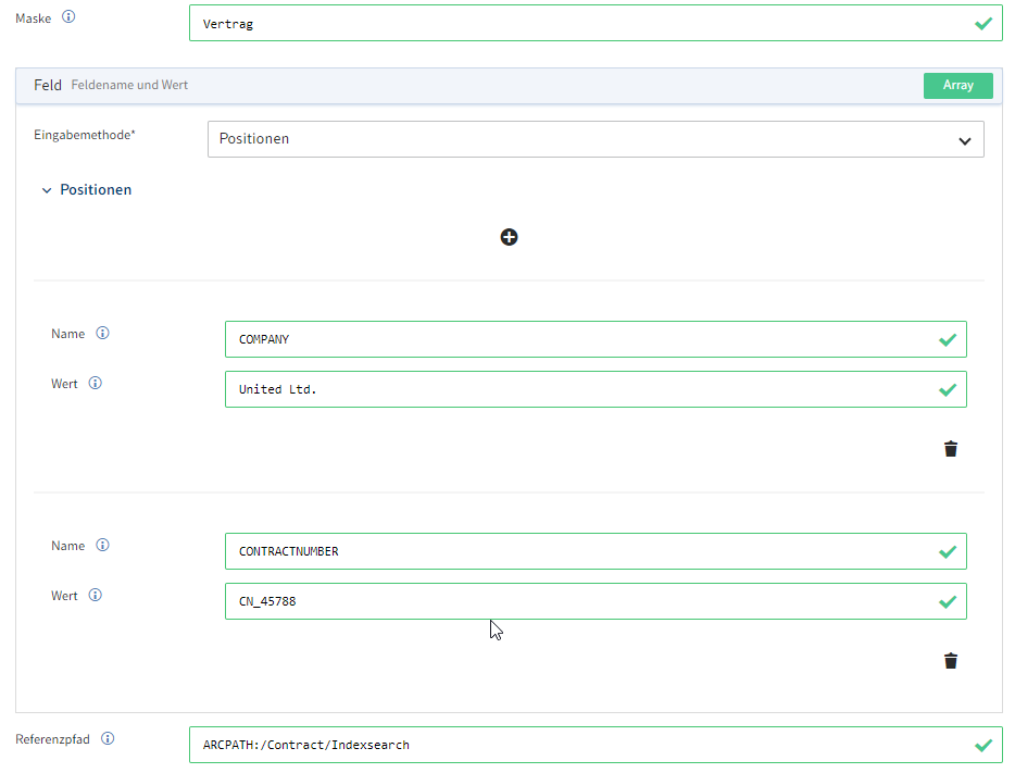 Konfigurationsoberfläche