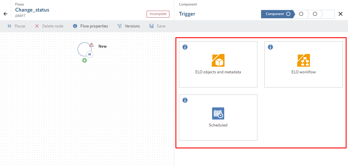 Components that provide triggers