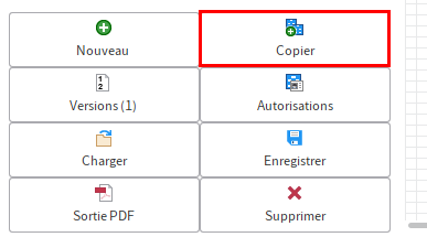 Bouton 'Copier'