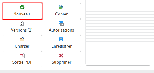 Bouton 'Nouveau'