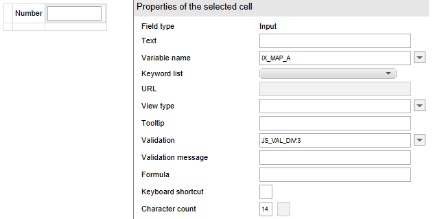 Example custom validation functions in the 'Validation' field