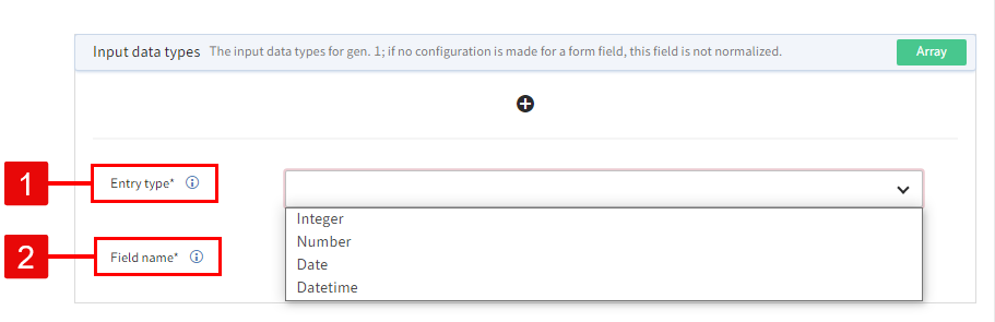 Fields for configuring the trigger