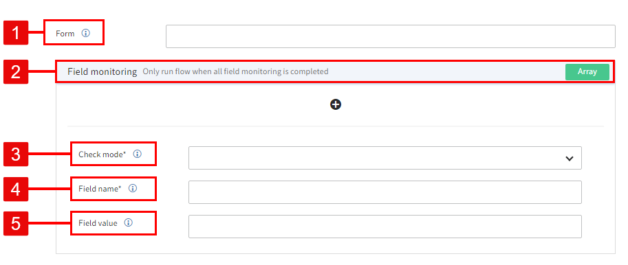 Advanced configuration options for the 'Object created' trigger