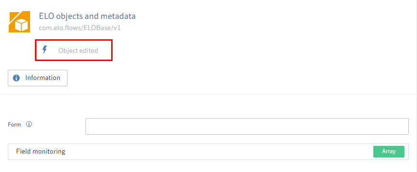 Fields for configuring the trigger