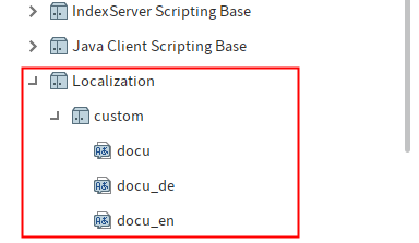 Example of properties files in ELO