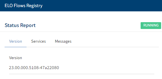 ELO Flows registry status page