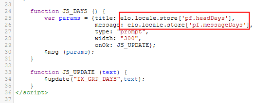 Example script calling the corresponding key from the properties file