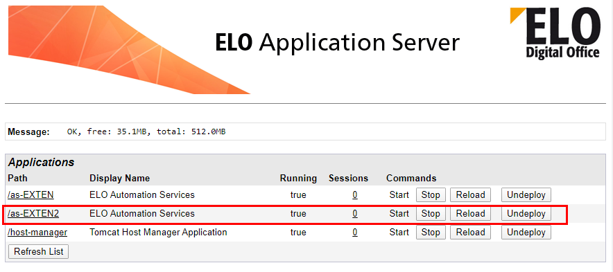 Zweite ELOas-Instanz auf dem ELO Server