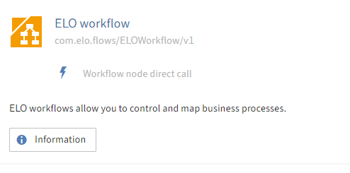 'Workflow node direct call' trigger