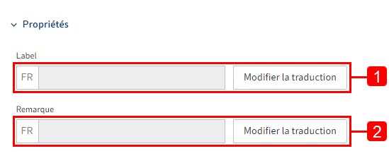 Détails dans la section 'Propriétés'