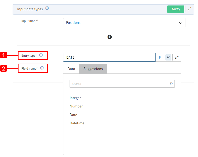 Fields for configuring the trigger