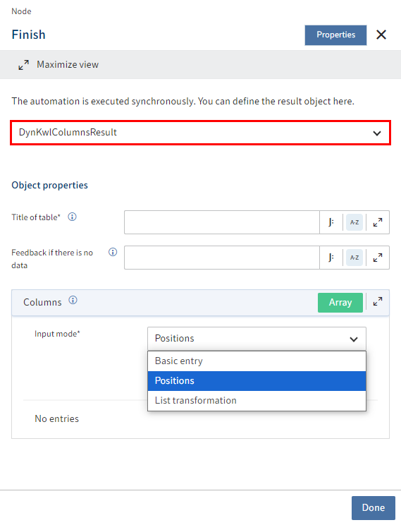 DynKwlColumnsResult: Input modes for configuring the result object