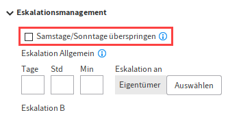 Option 'Samstage/Sonntage überspringen'