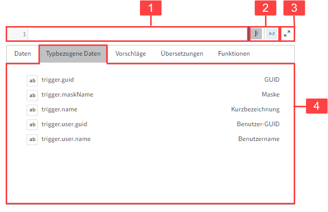 JSONata-Editor im Expertenmodus