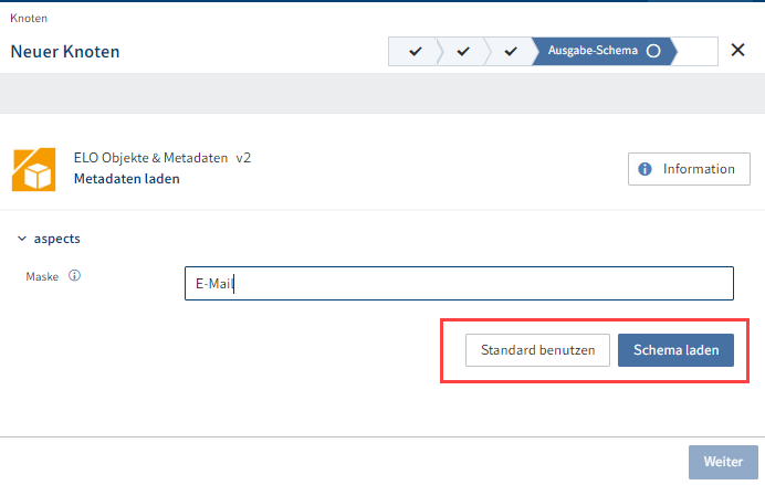 Ausgabe-Schema laden