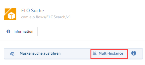 Beispielhafter Multi-Instance-Trigger 'Maskensuche ausführen' der Komponente ELO Suche