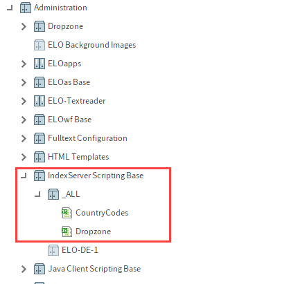 Chemin de document pour le script 'CountryCodes'