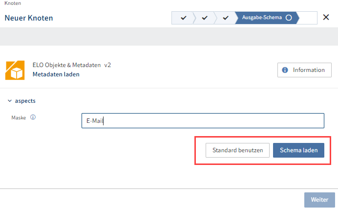 Ausgabe-Schema laden