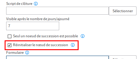 Option 'Réinitialiser le noeud de succession'