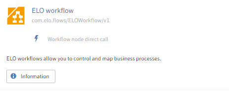 'Workflow node direct call' trigger