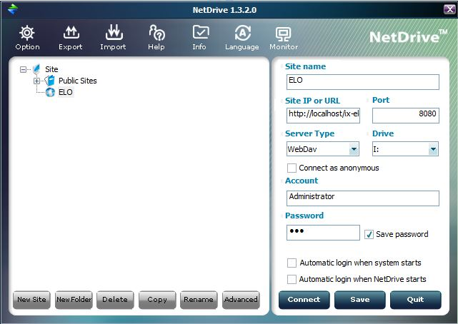 Access via NetDrive