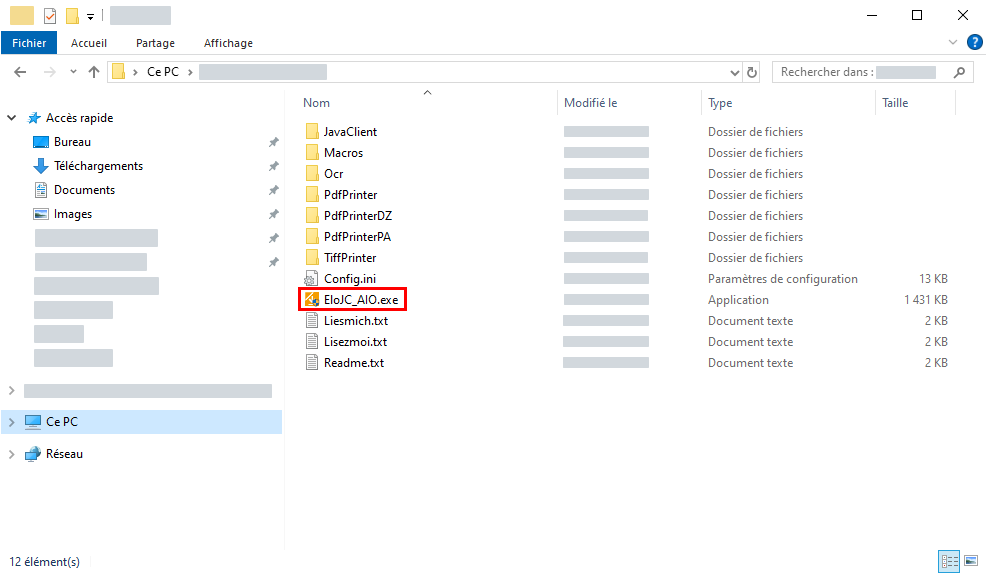 Fichier 'EloJC_AIO.exe' dans le répertoire