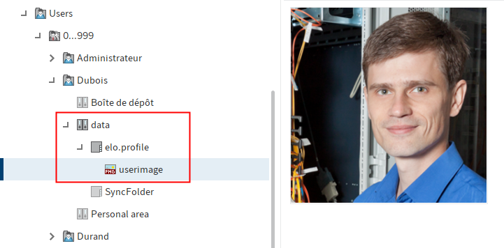 Image utilisateur dans le classeur 'elo.profile'