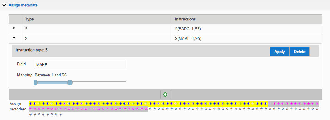 Assign metadata