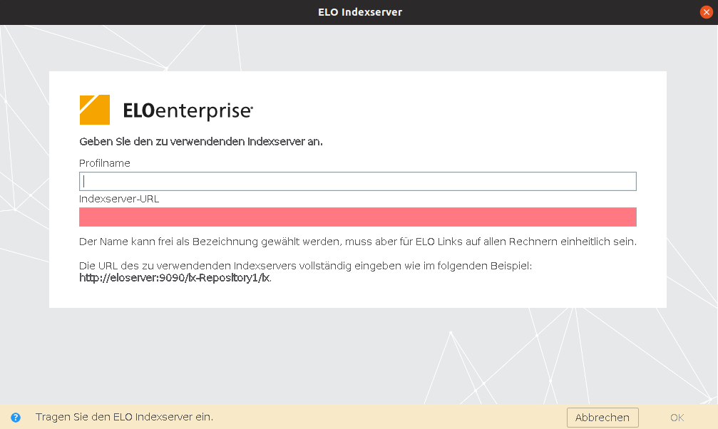 ELO Indexserver konfigurieren