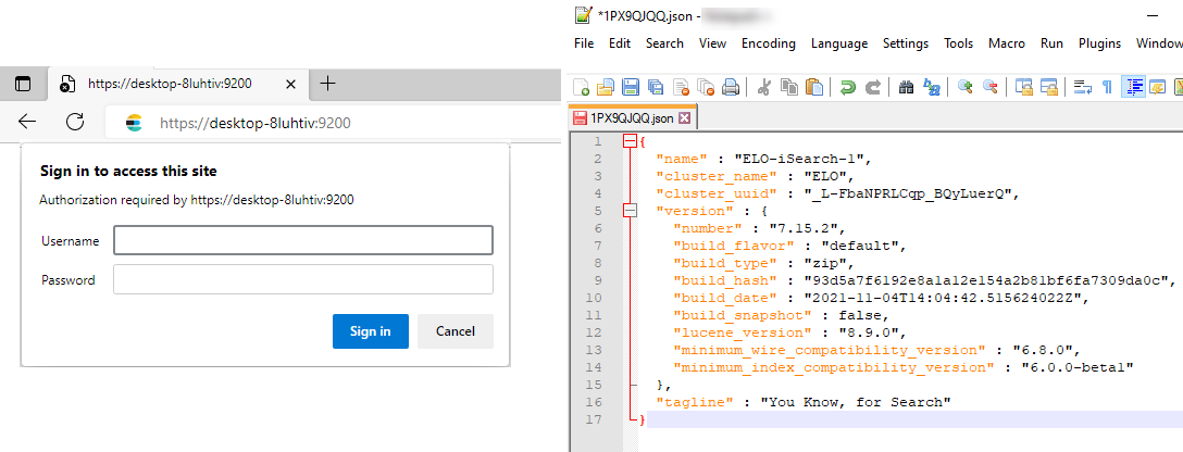 Elasticsearch basic data output