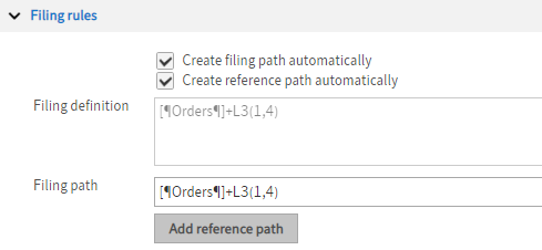 First filing path