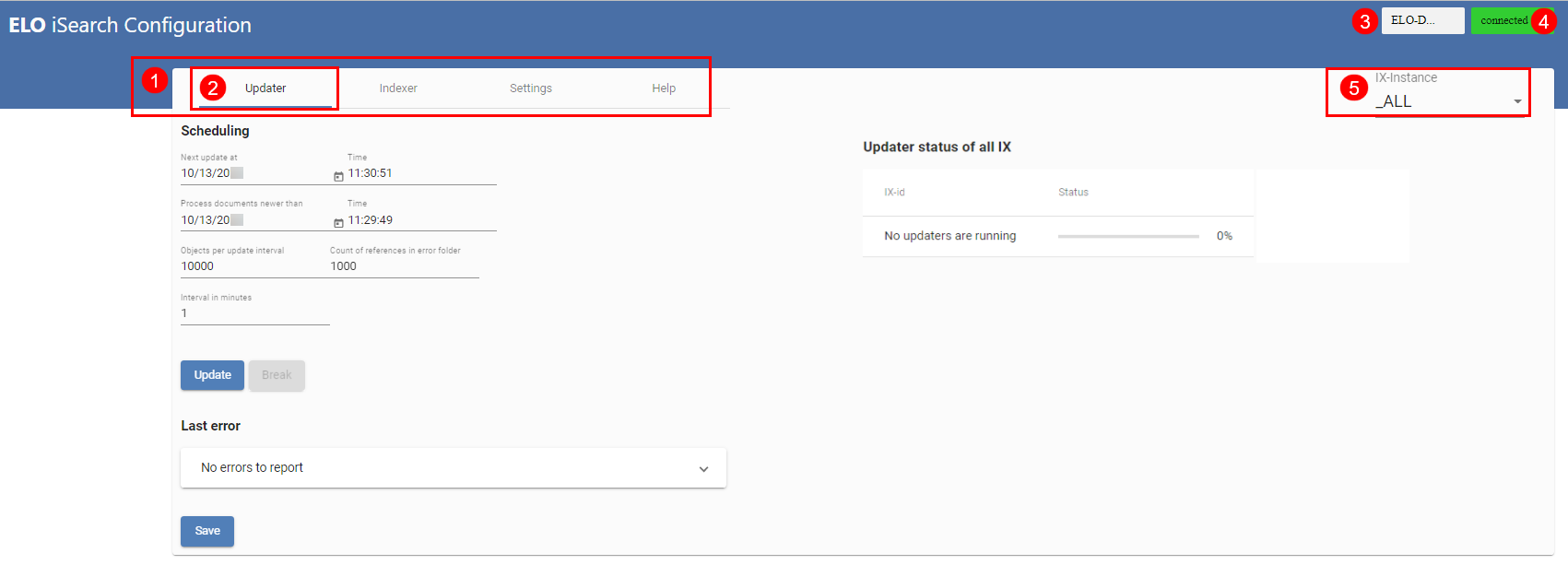 ELO iSearch configuration; Overview