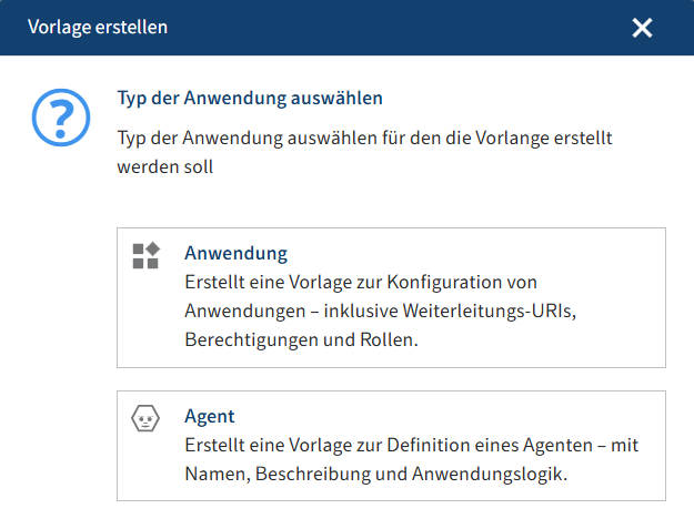 Dialog 'Vorlage erstellen'