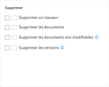 Droits utilisateurs, 'Supprimer'