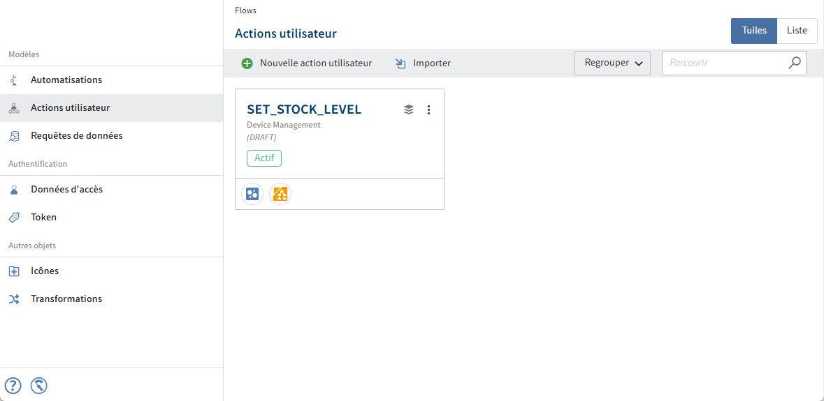 Section 'ELO Flows Administration'