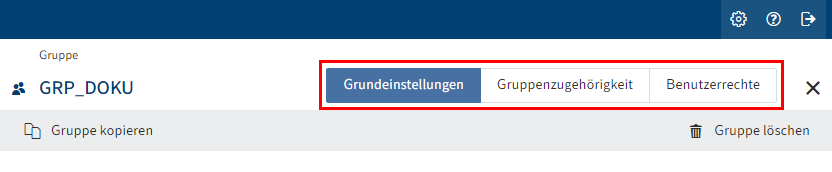 Menüband im Bereich 'Gruppe'