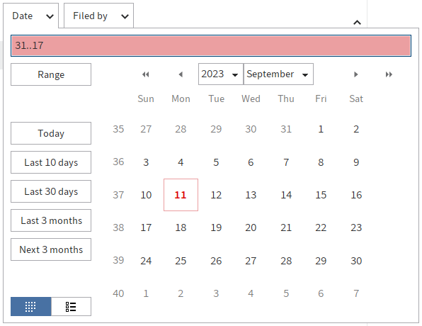 Incorrect date entry