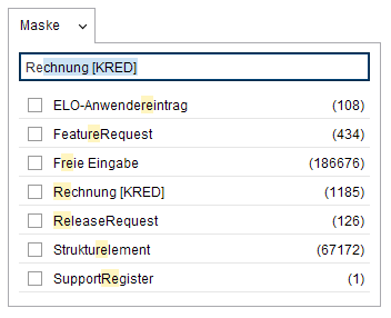 Beispiel für 'Search-as-you-type'