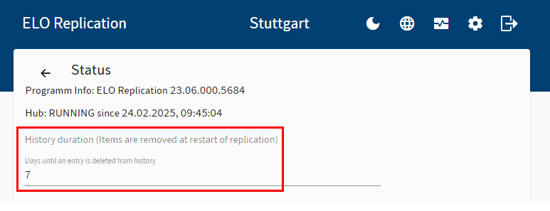 Status display
