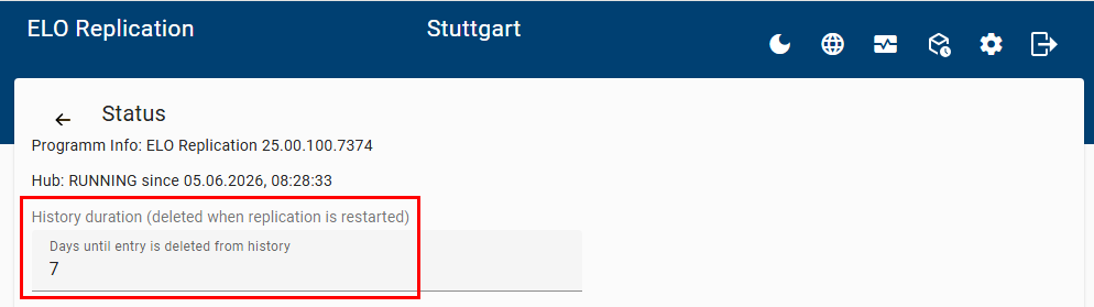 Status display