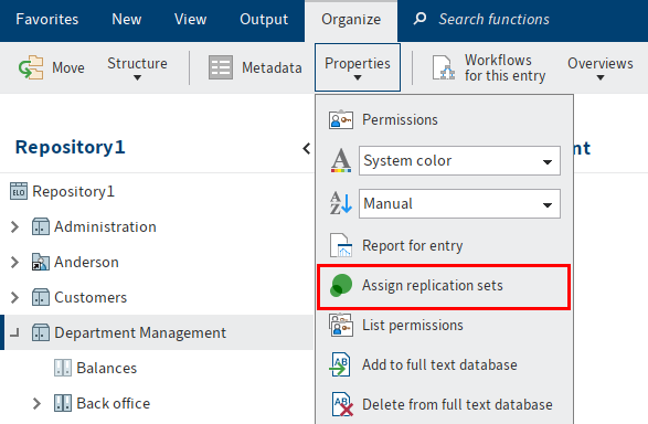 ELO Java Client; 'Assign replication sets' function