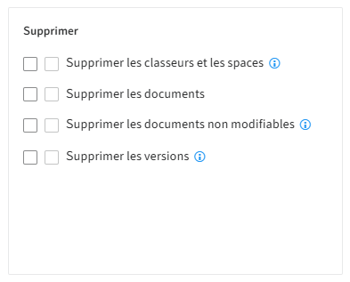 Droits utilisateurs, 'Supprimer'