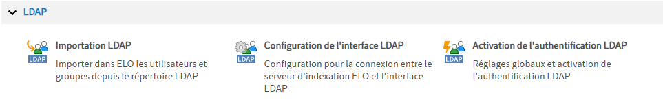 Configuration de l'interface LDAP