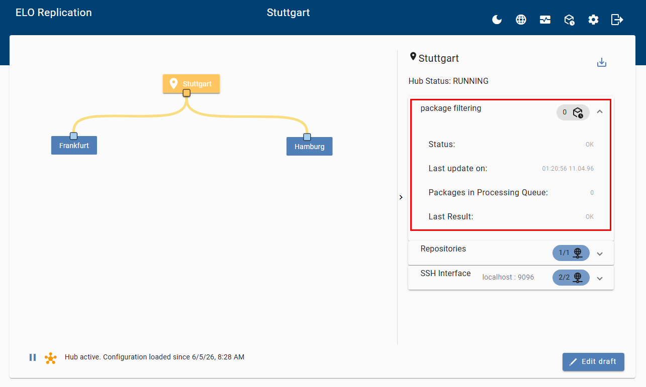Site overview page; package filtering
