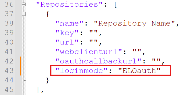 'loginmode' ELOauth