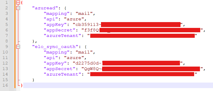 Existing OAuth profile