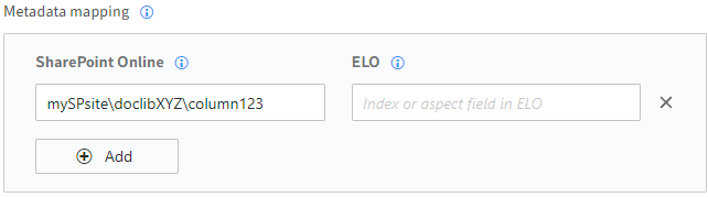 Beispiel-Mapping für SharePoint Online