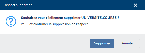 Confirmer la suppression